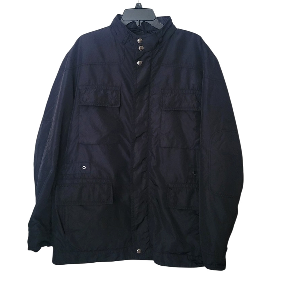 HUGO BOSS Men Jacket Nylon Water Resistant Black Size EU 44R US XL